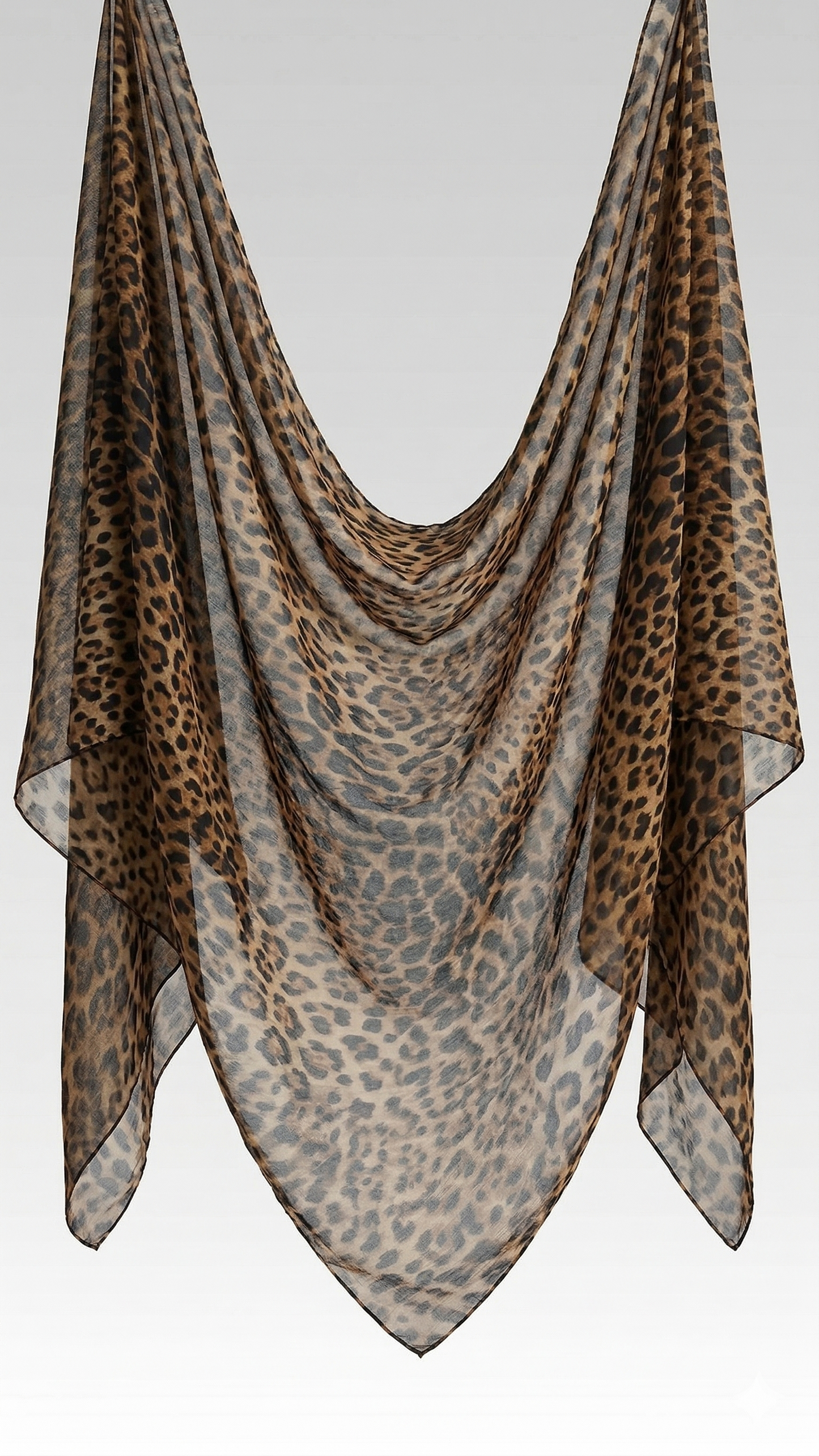 Hijab Satin Léopard | Noora Collection